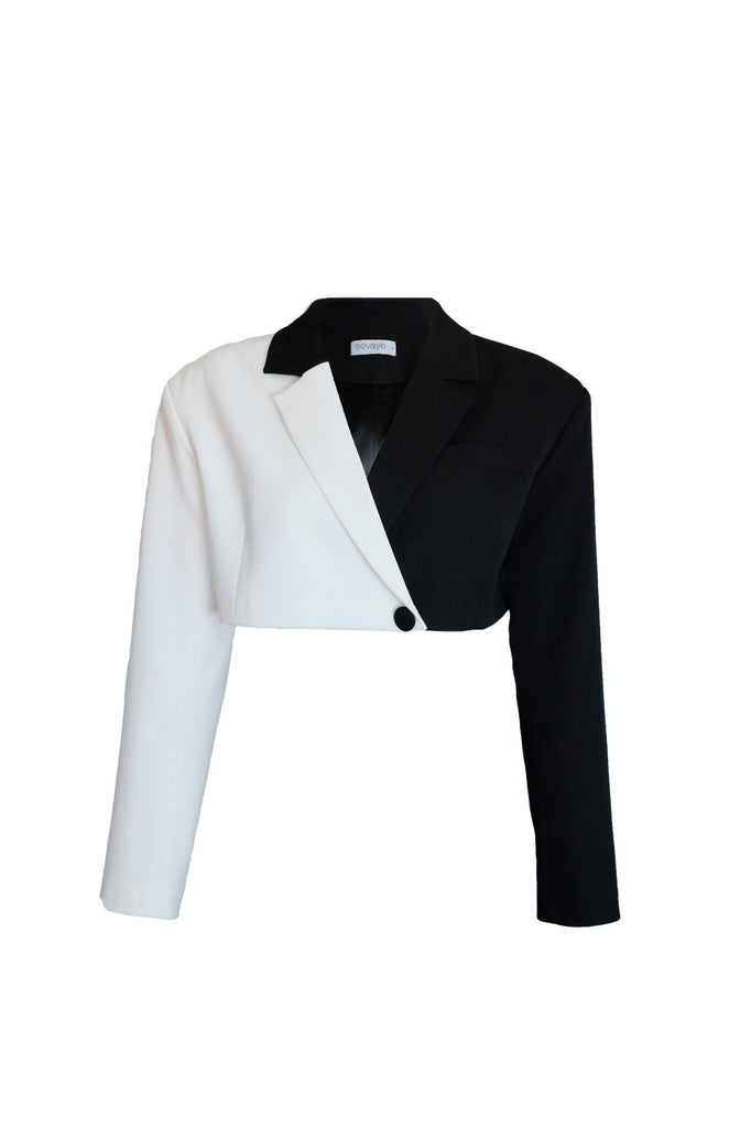 Mimoza x Sovaye - Black and White Blazer