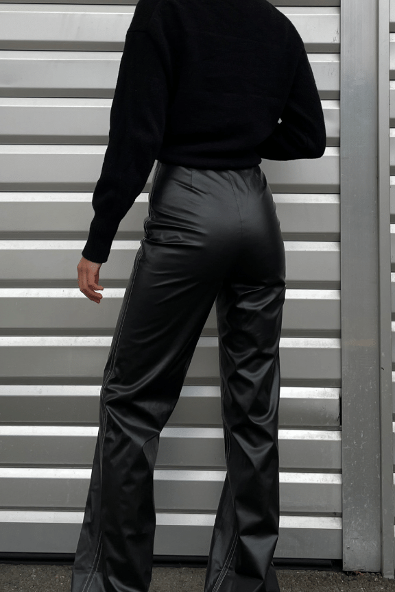 Skylar Leather Pants Black